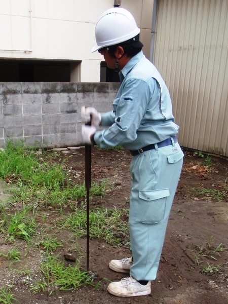 土壌調査　ボーリングバー